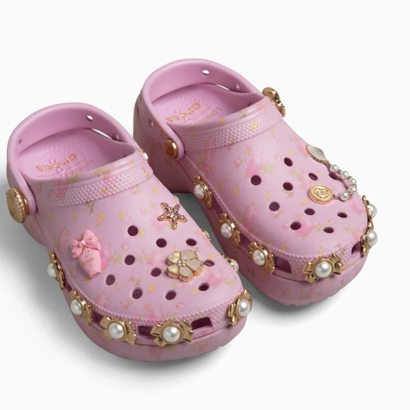 LoveShackFancy X Crocs Classic Platform Clog Size 9 - Picture 2 of 7